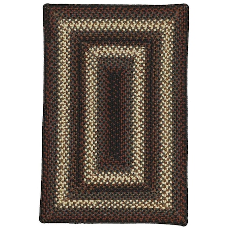Homespice Decor 10 x 10 in. Montgomery Ultra Durable Braided Rugs, Black 621245